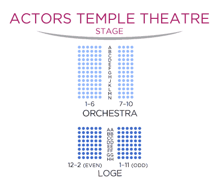 Actors Temple Theater Seating Chart