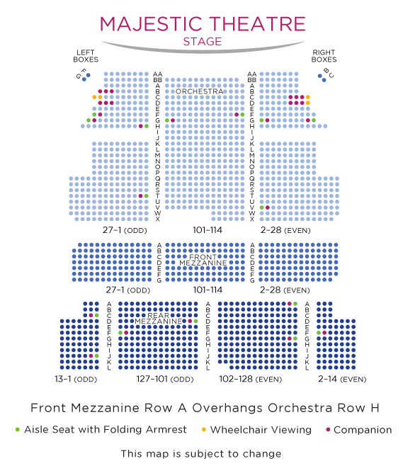 Donny And Theatre Seating Chart